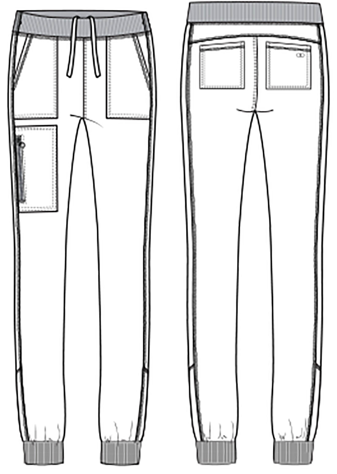 PANTALON JOGGER CHEROKEE ALLURA CKA190 NEGRO