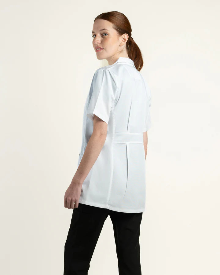 DELANTAL MUJER BLANCO MANGA CORTA SCORPI